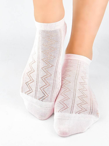 ST048  Bambusowe Skarpety Damskie Noviti- różówy
