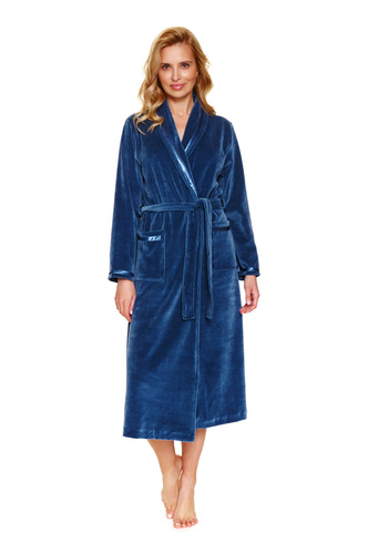 SWO.1078 Szlafrok damski Doctor Nap - deep blue