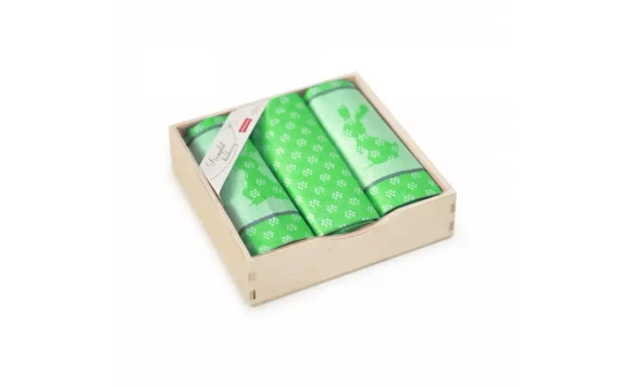 Komplet ścierek kuchennych  8525 w drewnianym pudełku Zwoltex zielony 