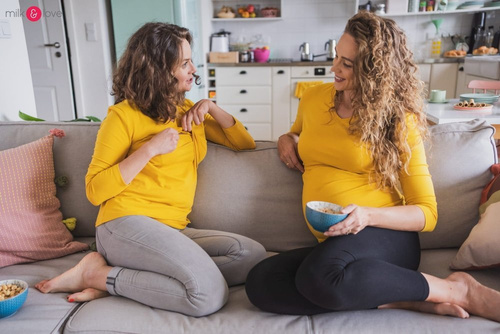 Bluzka ciążowa i do karmienia Milk Shirt Milk&Love mango mohito