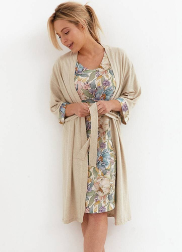 Szlafrok damski 267 Cana - beżowy