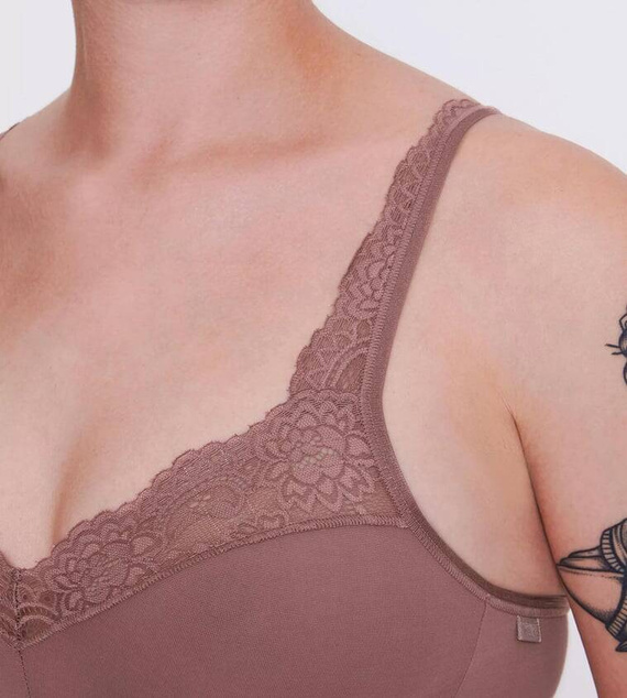 Miękki biustonosz Braletka Romance SI Sloggi - Cacao