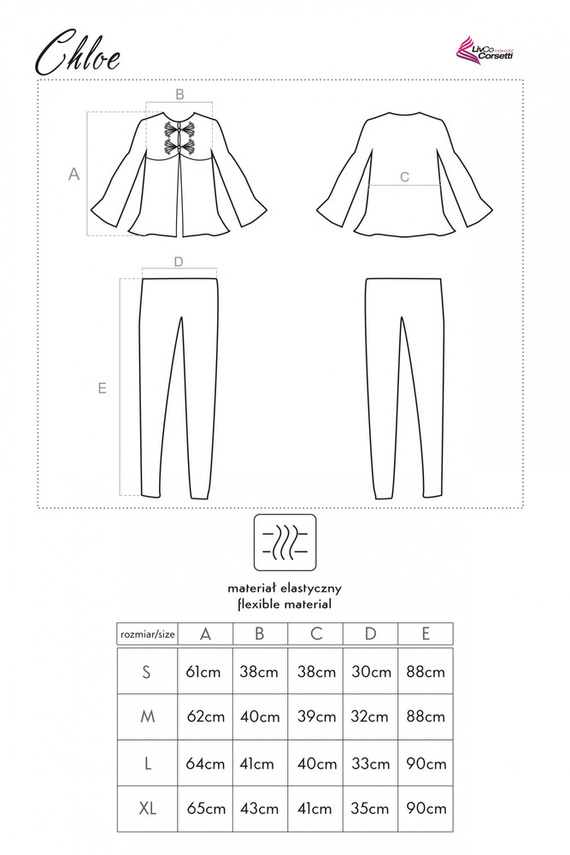 Piżama damska Chloe LC 90038 LivCo Corsetti Fashion