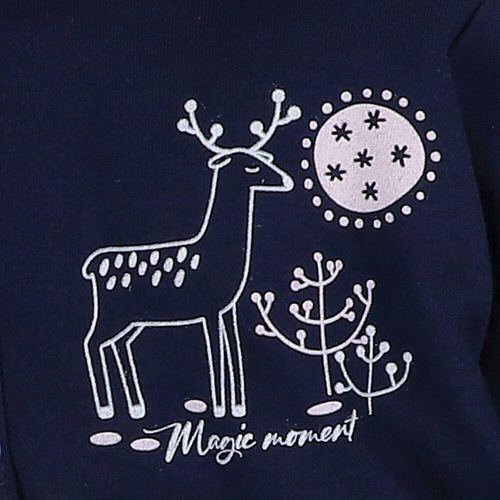 Kurtka Jelonki z bawełny organicznej Nini granatowy