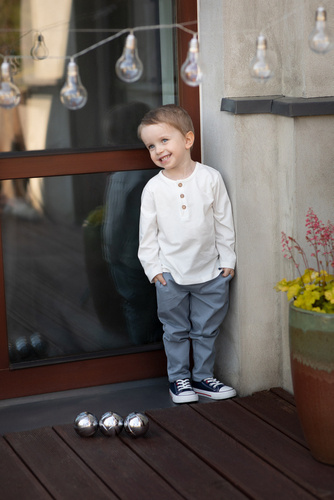 Bluzka polo Charlie Pinokio - ecru