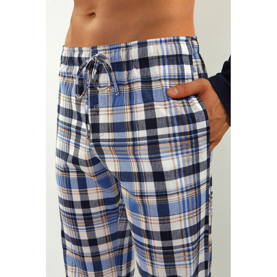 Bawełniana piżama męska 2188/17 Jasiek 02 Sesto Senso - granatowy