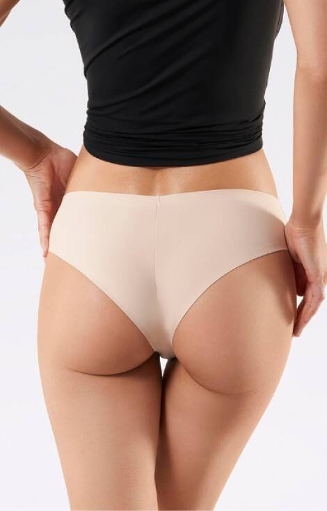 Figi damskie Brasil Panty Julimex - beżowy 
