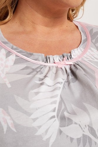 Piżama Damska 3/4 rękaw, 3/4 spodnie Bartonia Italian Fashion - druk/melange