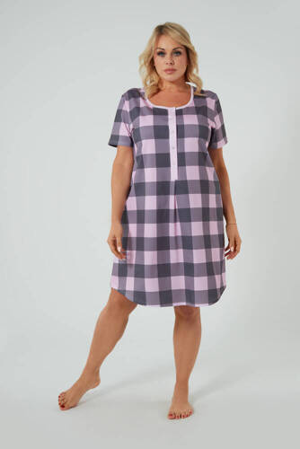 Rozpinana koszula nocna Kayo Italian Fashion - druk