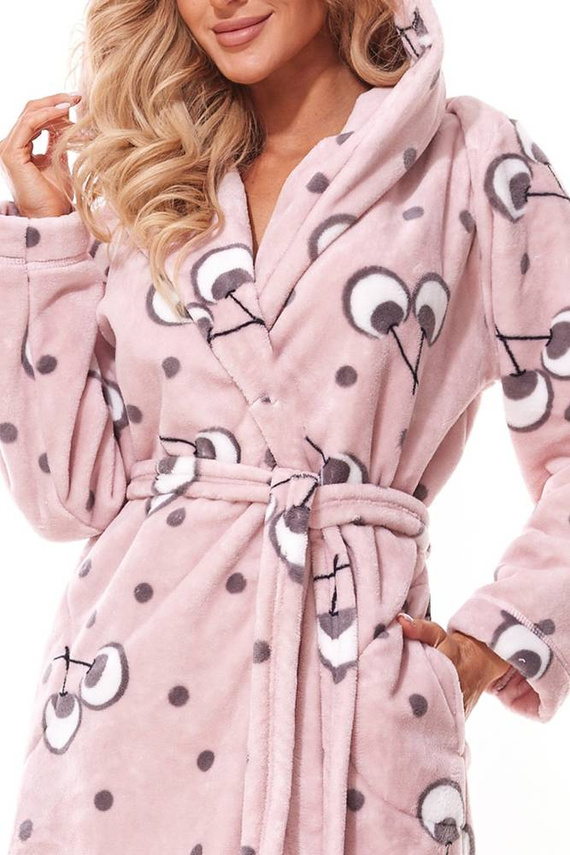 Krótki Szlafrok Damski 2317 Crazy L&L - baletowy