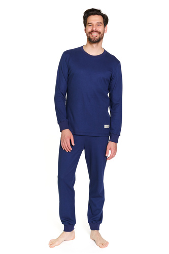 Bawełniana piżama męska Doctor Nap 7350 – wygoda i prosty krój