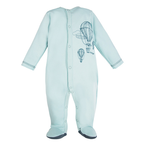 Pajac dla chłopca Balloons Eevi - jasny turkus 