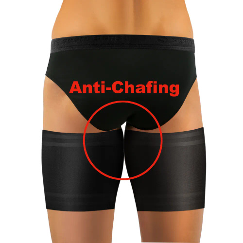 Samonośne opaski udowe męskie Sesto Senso czarny