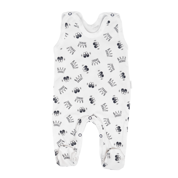 WP404 Komplet 5-częściowy "Korona" Mamatti biało- czarne