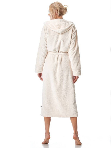 Długi Szlafrok Damski LGL 148 Key ecru