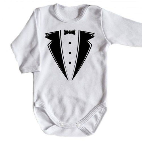 "Smoking" body długi rękaw Moocha czarny