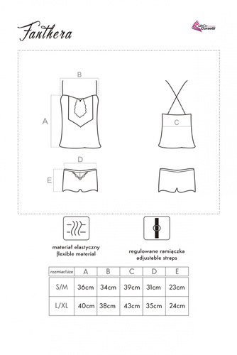 Komplet dwuczęściowy Fanthera LC 90561 LivCo Corsetti Fashion  