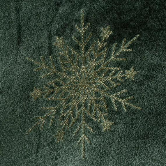 Narzuta świąteczna Eurofirany zielona – miękki koc z mikrofibry, ciepły i lekki