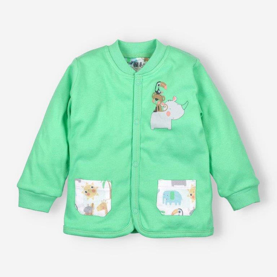 Bluza dresowa z bawełny organicznej Sawanna Nini zielony