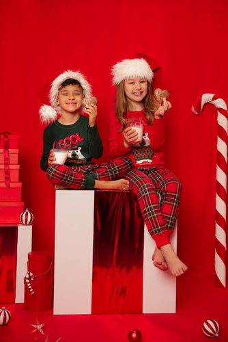 Piżama dla dziecka Tess Italian Fashion - zielony/druk 