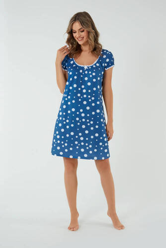 Koszula nocna i do karmienia Raba Italian Fashion - druk niebieski