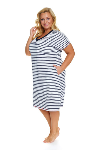 TB.5368 Koszula Nocna Plus Size Doctor Nap - marine