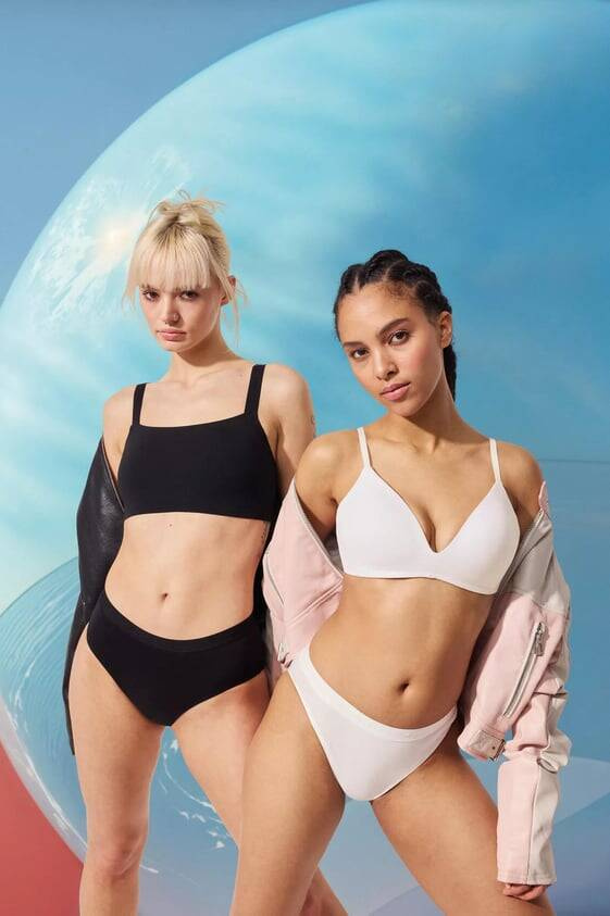 Figi Damskie Casual Midi Sloggi Go - black