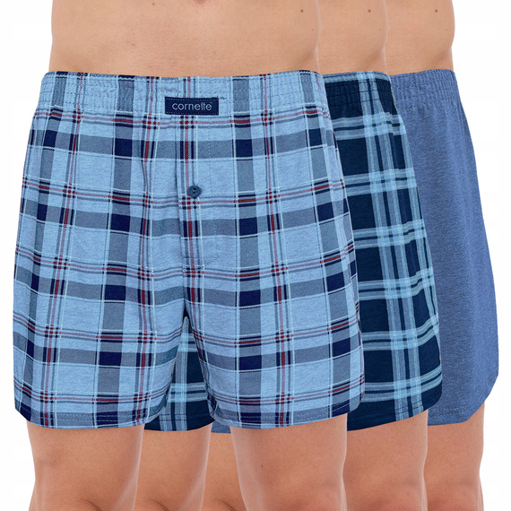 Cornette Bokserki 945/07 – 3 sztuki, bawełniane, luźny krój