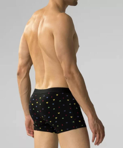 Bokserki męskie 3MH-054  A'3  Atlantic --czarny-grafitowy