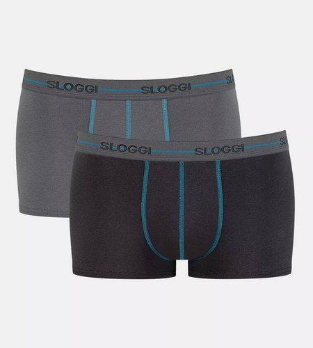 Bokserki męskie Men Start Hipster C2P box Sloggi - Brown - Light Combination