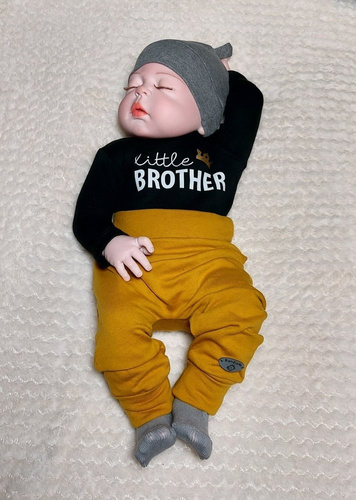 Body z długim rękawem "Little Brother" Bambarillo szary