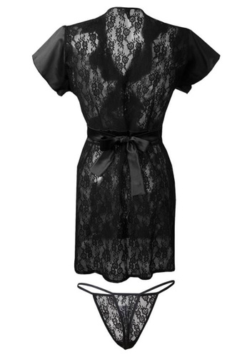 Podomka damska, stringi Mia DKaren - czarny