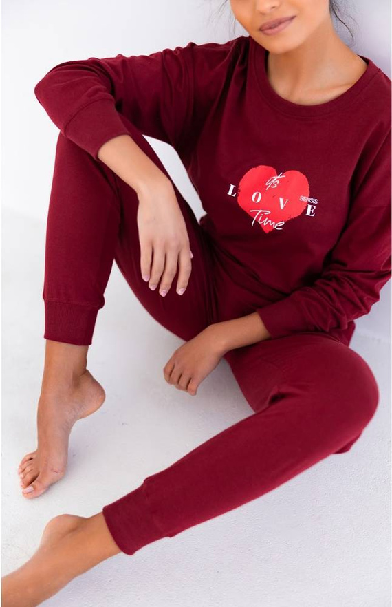 Sensis Piżama damska Mercy -bordowy