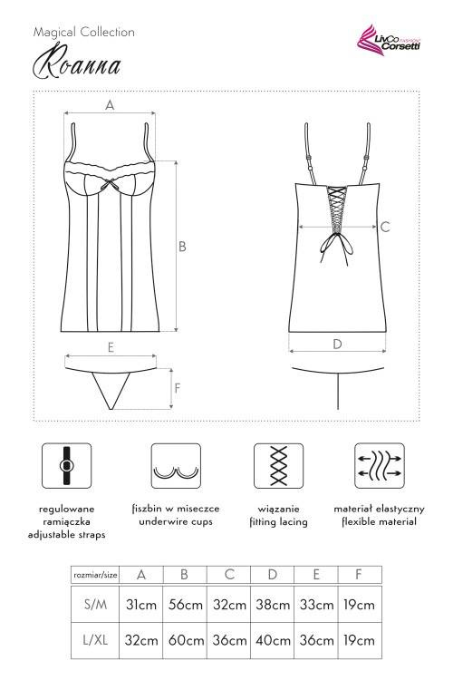 Komplet dwuczęściowy Roanna LC 90313 LivCo Corsetti Fashion