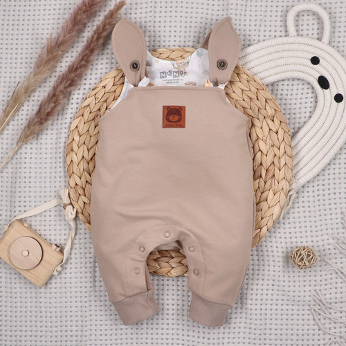 Nini Sky Journey – ogrodniczki niemowlęce z bawełny organicznej