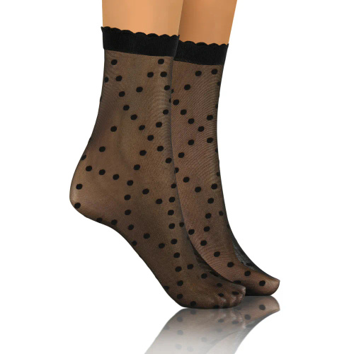 Skarpetki damskie Sesto Senso wzór 08 kropki