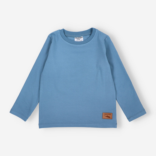 Lagarto Verde bluzka dla chłopca z długim rękawem niebieska– bawełniana, wygodna, trwała