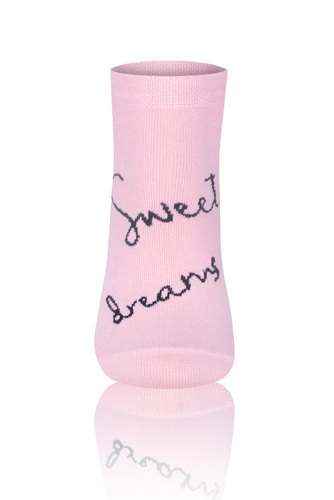 Skarpety S140S Dreams Italian Fashion - łososiowy/jasny melanż