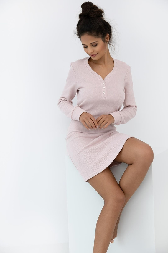 Koszula nocna Sensis Arlette – długa bawełniana z rękawem | Komfortowy sen