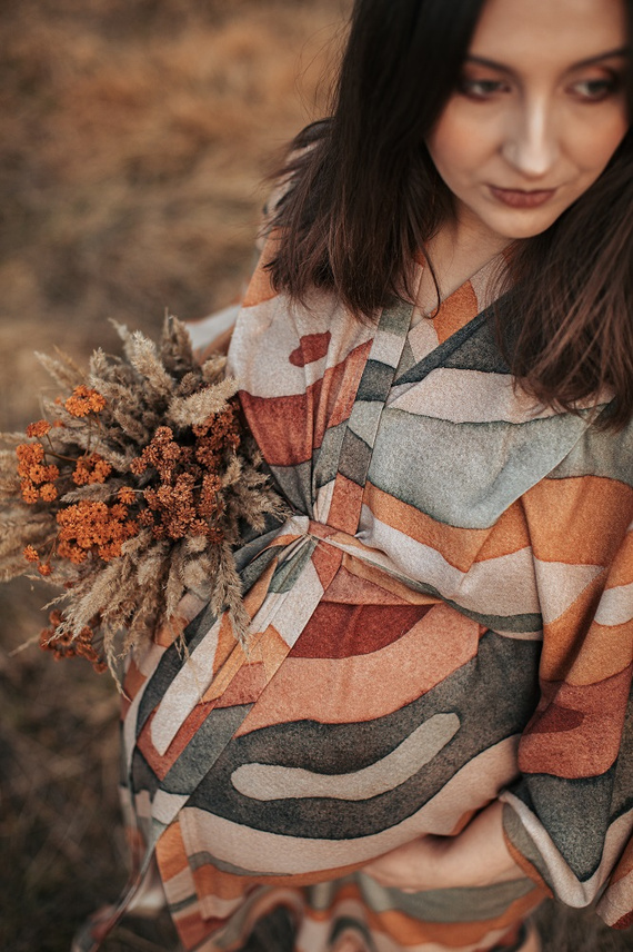 Szlafrok bambusowy Rainbow Mountain Makaszka