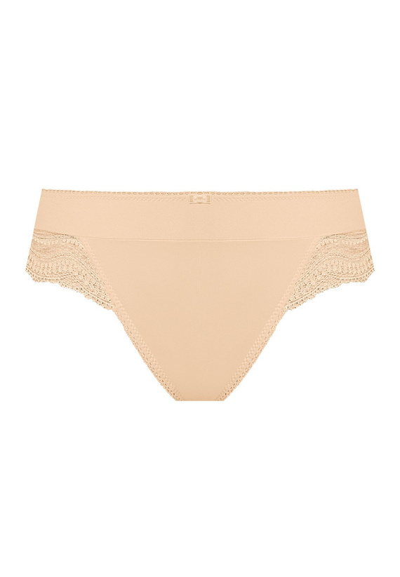 Figi damskie brazyliany Wiki Nipplex beżowy