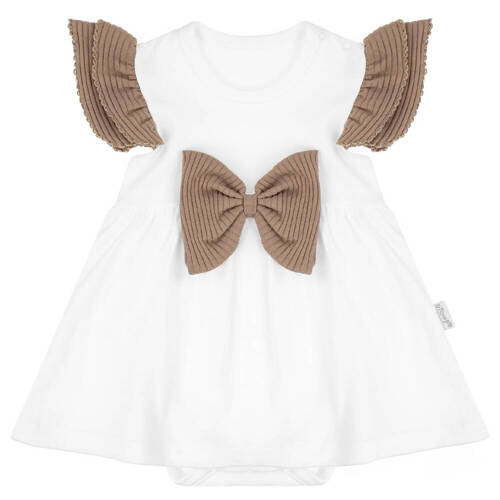 Sukienko-body 141276 Nicol - brązowy