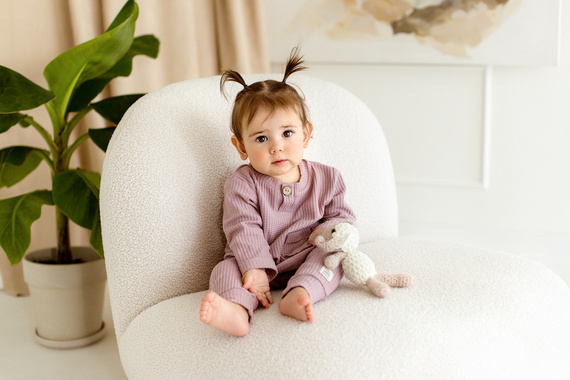 Bluza polo "Natural Waffel" Makoma pink