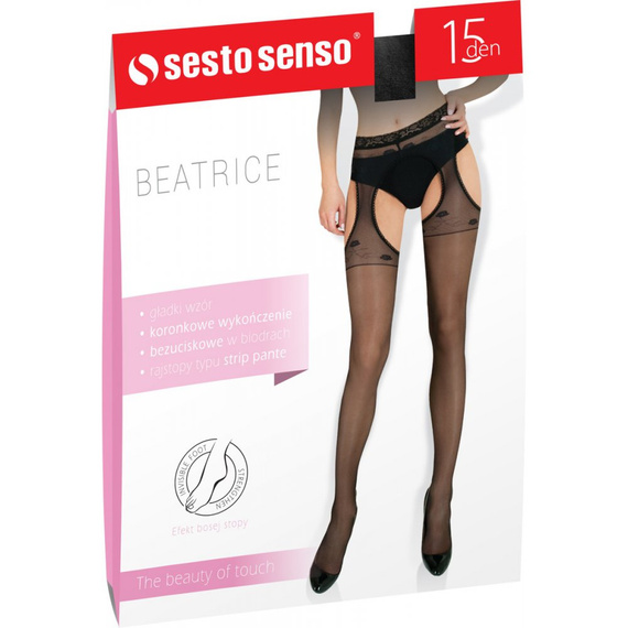 Beatrice Rajstopy imitujące pończochy Sesto Senso- vison