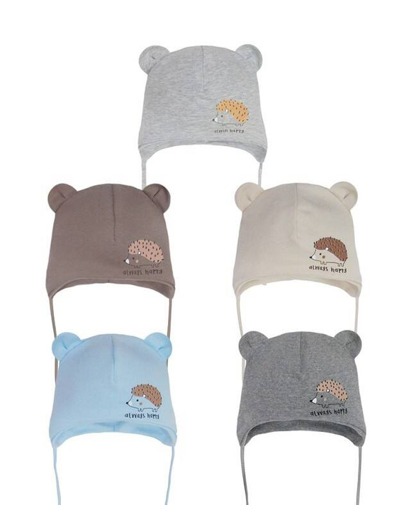 Czapka chłopięca 48-017 AJS mix-kolor