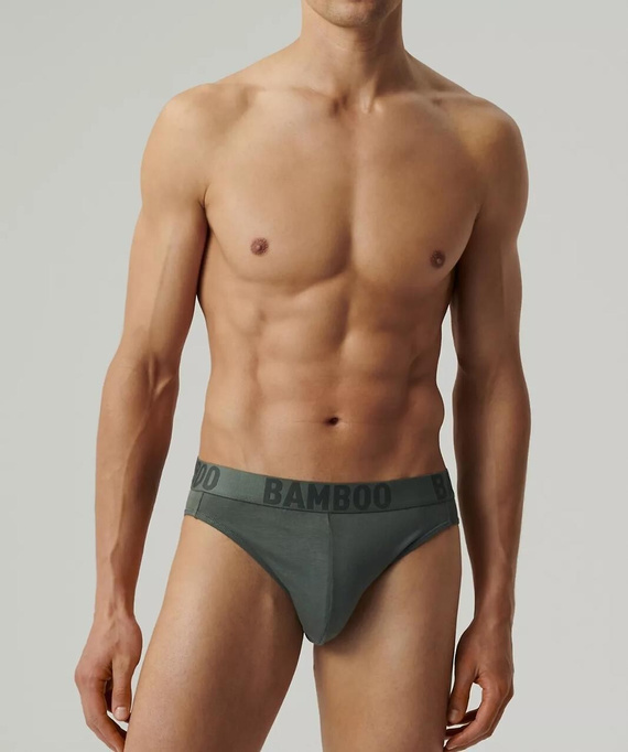 Slipy męskie 3MP-199 A'3 Atlantic-khaki-czarny-beżowy