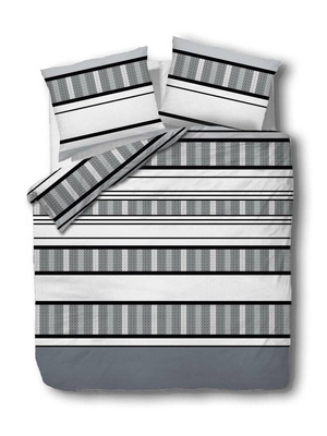 Pościel flanelowa Pasy 31488/1 Darymex szary