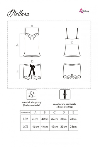 Komplet dwuczęściowy Mellara LC 90559 LivCo Corsetti Fashion  
