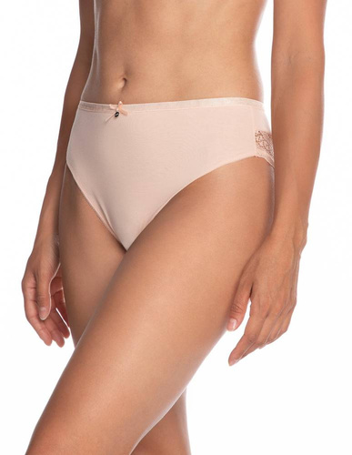 Figi Damskie L-1427  BI A'2 Lama morelowy czarny