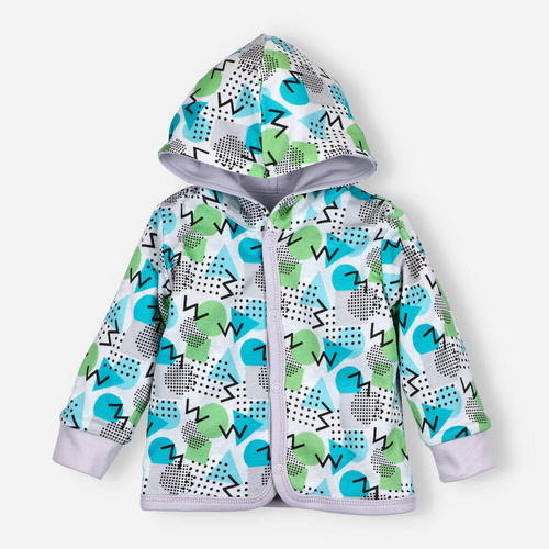 Bluza dwustronna z bawełny organicznej Drone Nini szary